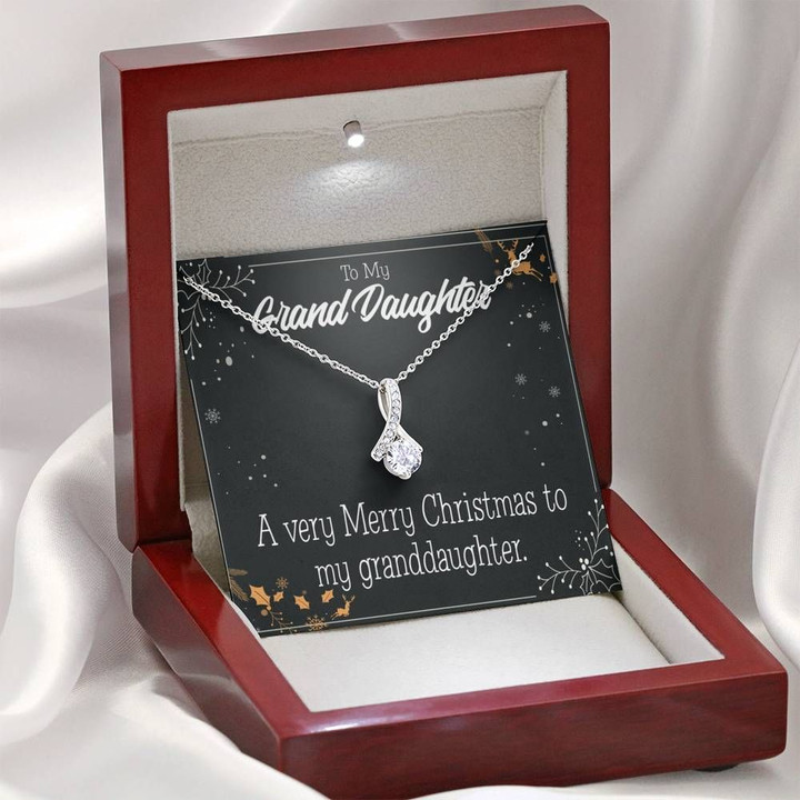 Gift For Granddaughter Merry Christmas Alluring Beauty Necklace