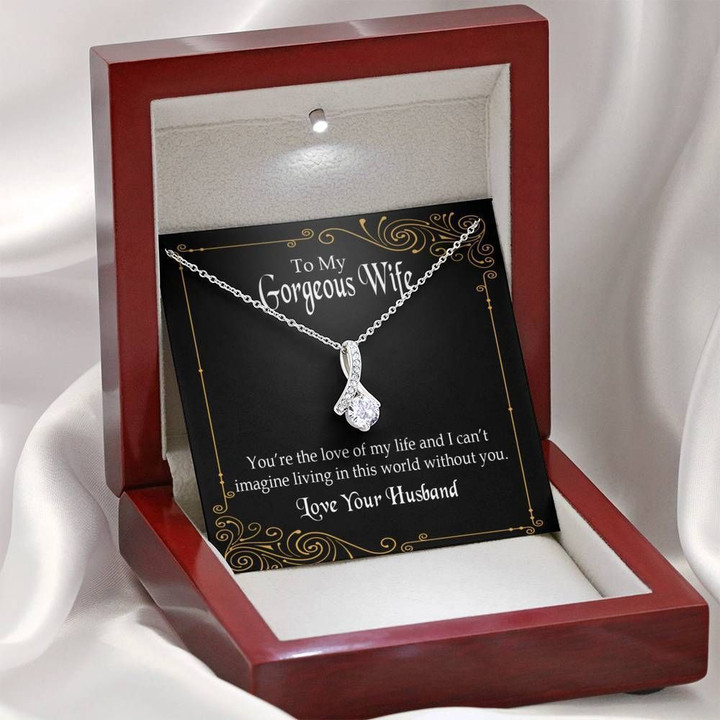 Gift For Wife  You Are The Love Of My Life Alluring Beauty Necklace