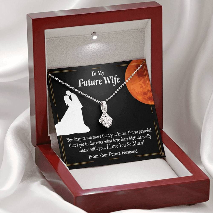I Love You So Much Wedding Day Gift For Wife Future Wife Alluring Beauty Necklace