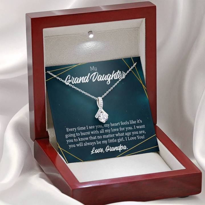Alluring Beauty Necklace Grandpa Gift For Granddaughter Every Time I Saw You