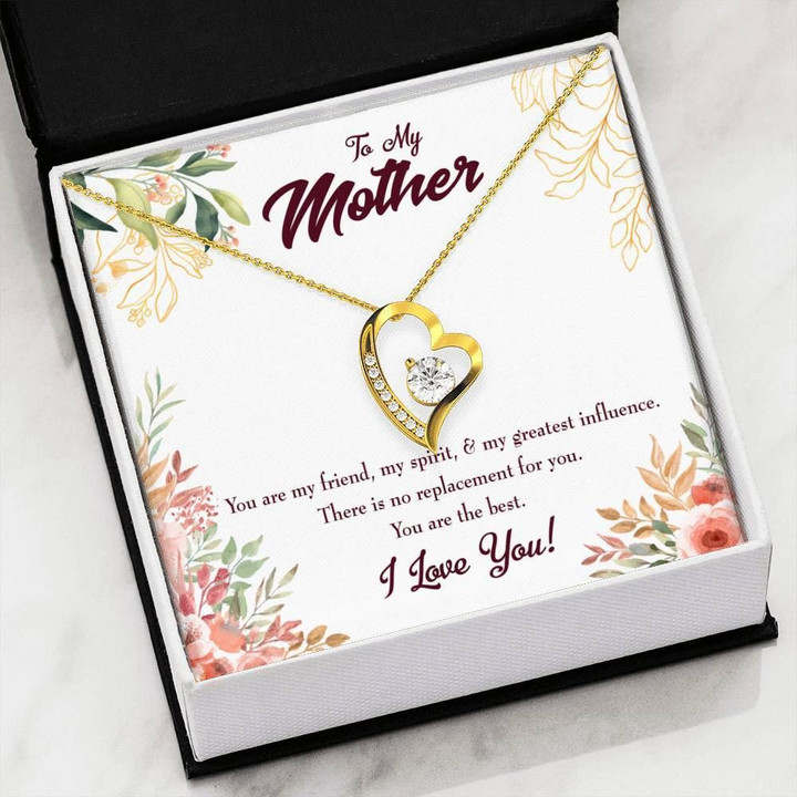 Mom I Love You Gift For Mom 18K Gold Forever Love Necklace