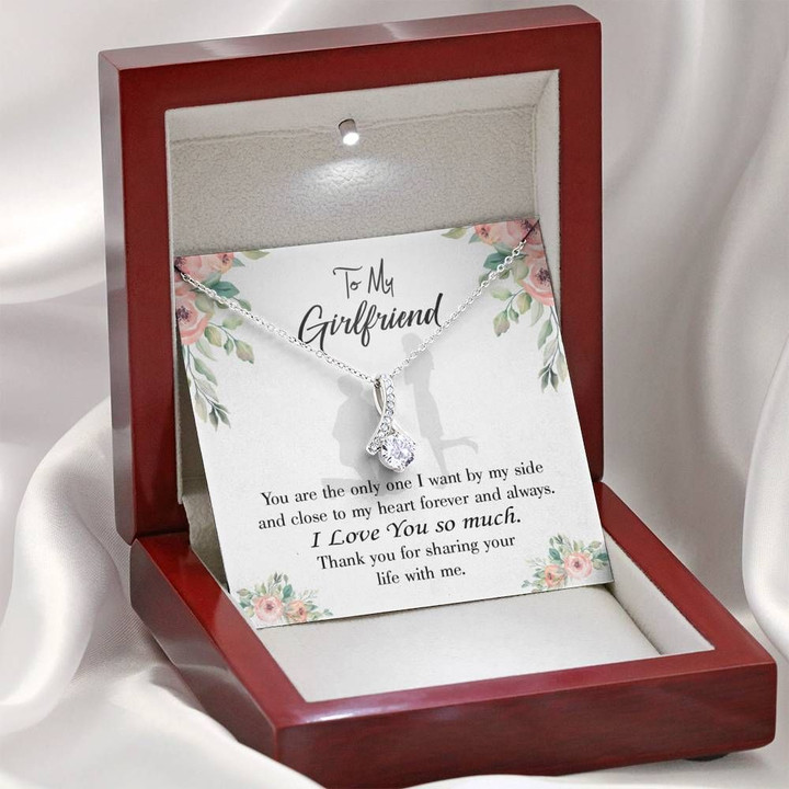 To My Girlfriend By My Side Alluring Beauty Necklace