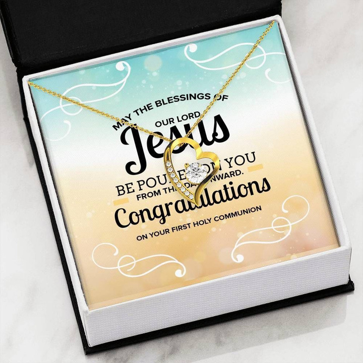 May The Blessing Of Our Lord Jesus Forever Love Necklace