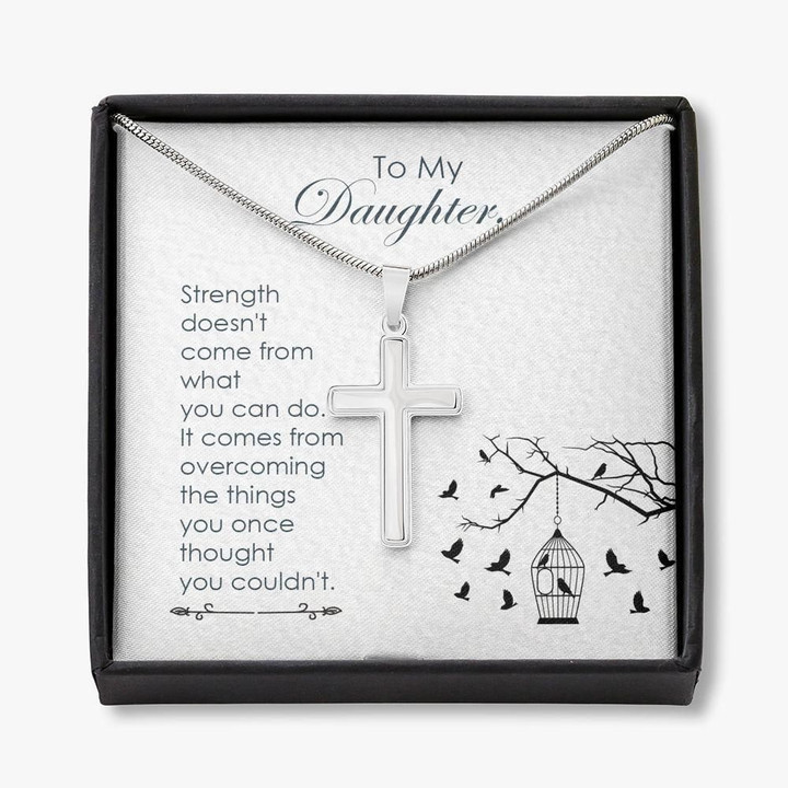What You Can Do Cross Necklace Gift For Daughter