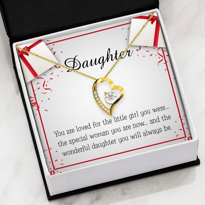 The Wonderful Daughter You Will Always Be Gift For Daughter Forever Love Necklace