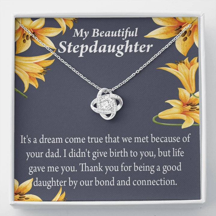 It's Dream Come True Love Knot Mom Gift For Daughter Bonus Daughter