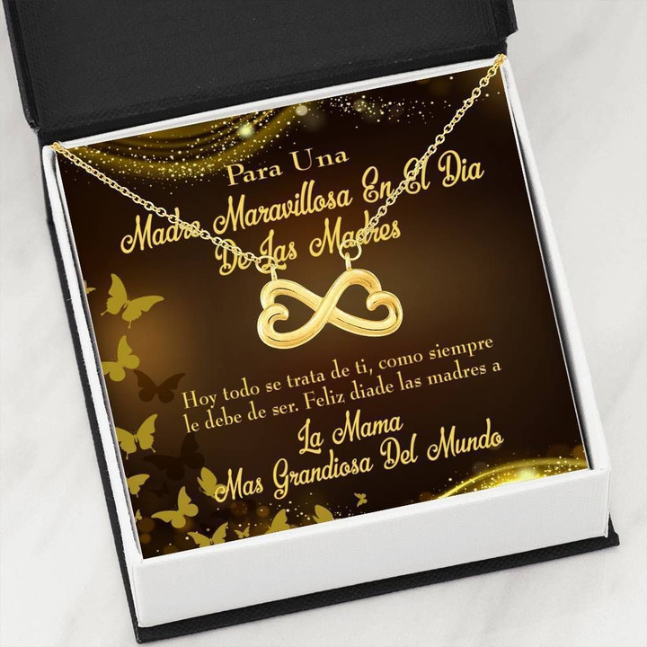 Infinity Heart Necklace Gift For Mom Para Una Madre Maravillosa En St Dia