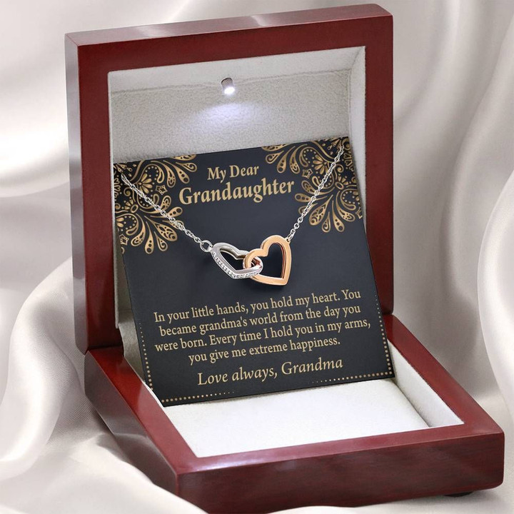 Love Always Gift For Granddaughter Interlocking Hearts Necklace