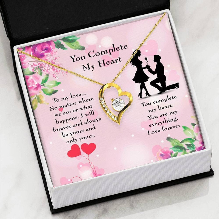 You Complete My Heart Gift For Her Forever Love Necklace