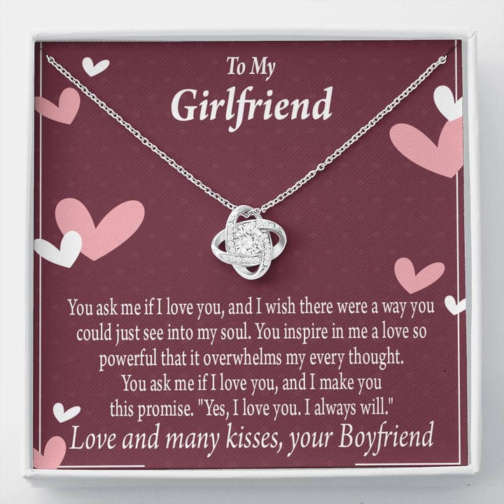 Love Knot Gift For Girlfriend I Love You And I Always Will
