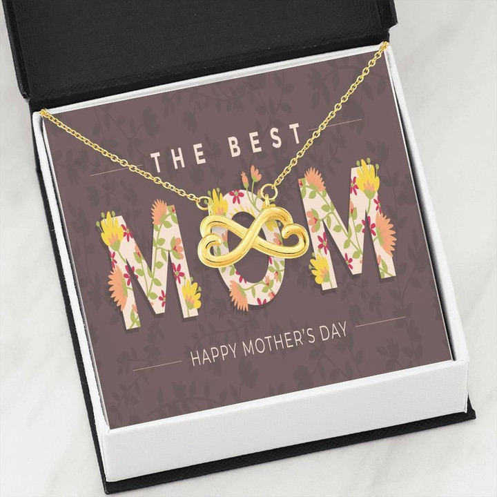 Mother's Day Gift The Best Mom Infinity Heart Neklace