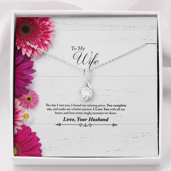 Love You With All My Heart Gift For Wife Alluring Beauty Necklace