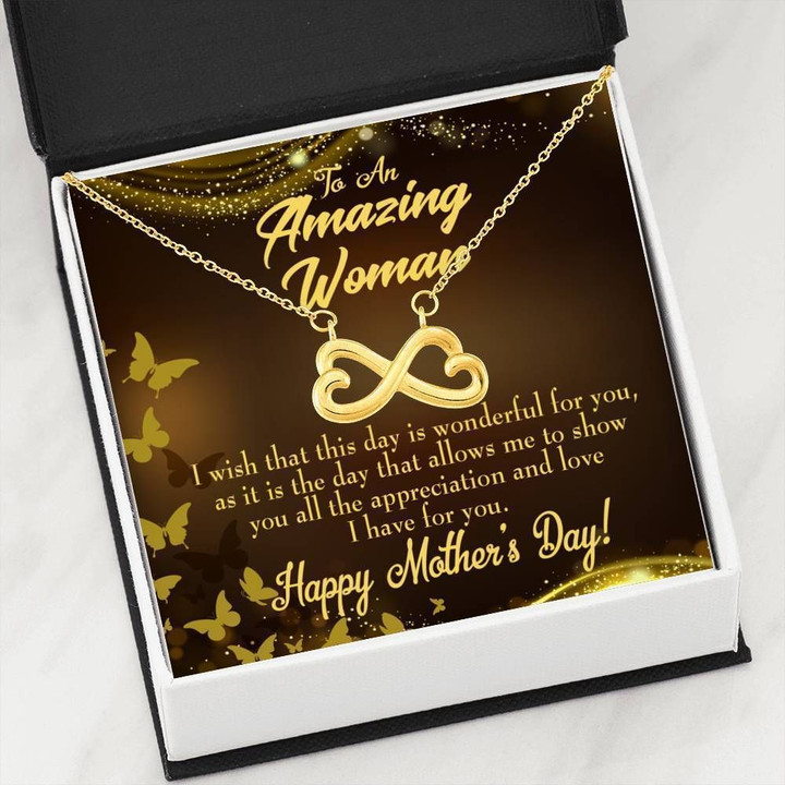 Infinity Heart Necklace Gift For Mom Show You All The Appreciation