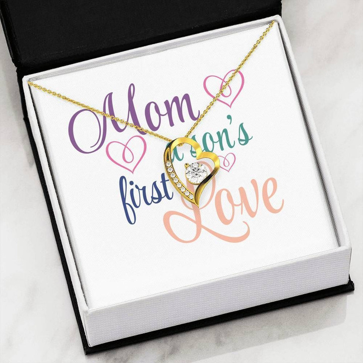 Mom A Son's First Love Gift For Mom Forever Love Necklace