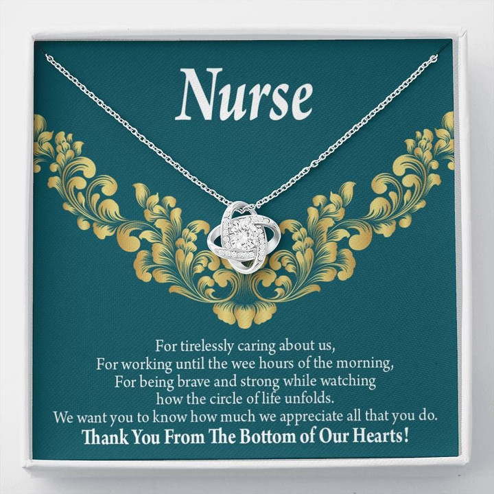 Love Knot Gift For Nurse Thank You Medical Hero Mandala Pattern