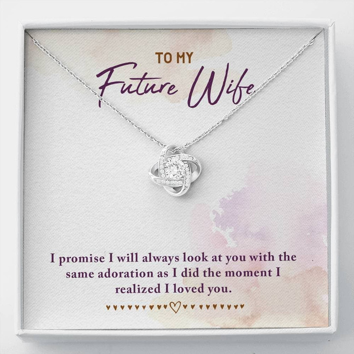 Love Knot Necklace Gift For Wife Future Wife Look At You