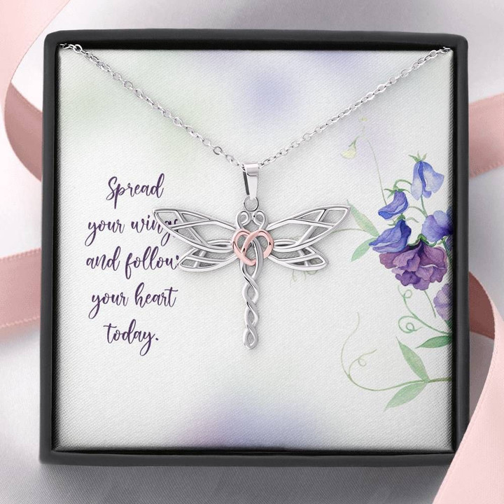 Spread Your Wings Dragonfly Dreams Necklace Gift For Women