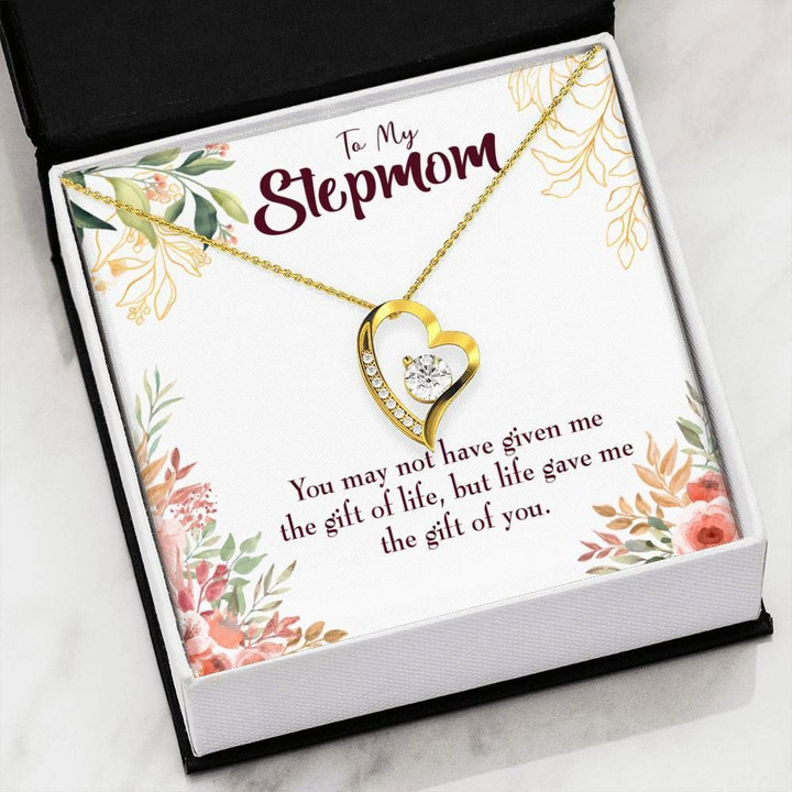 The Gift Of You 18K Gold Forever Love Necklace Gift For Stepmom Forever Love Necklace Forever Love Necklace
