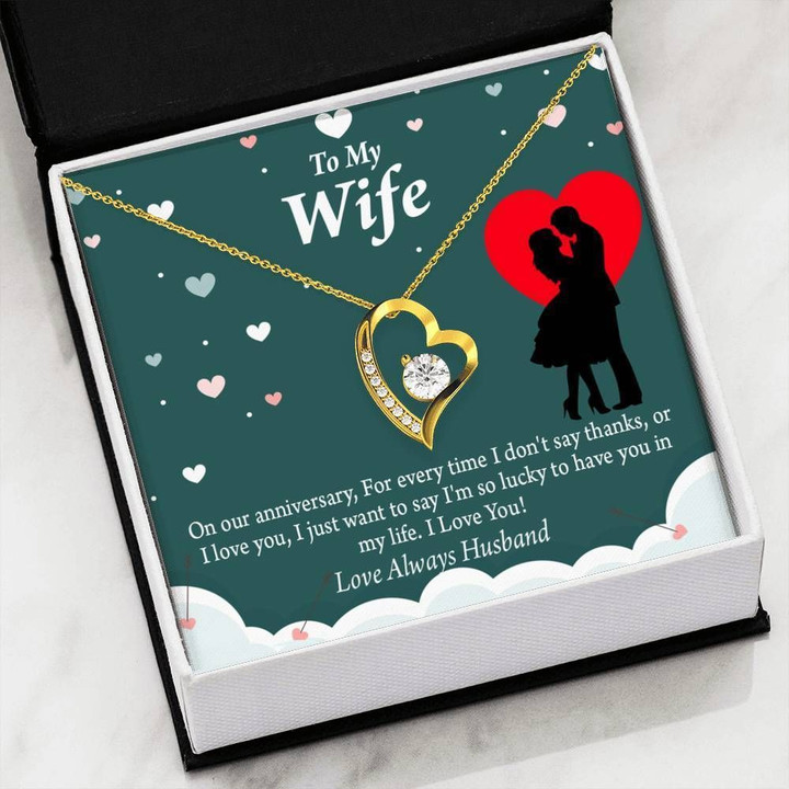 Love Always Gift For Wife Forever Love Necklace