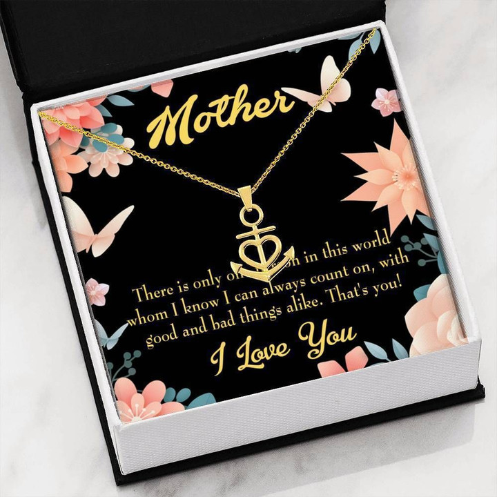 Mother Good And Bad Things Alike Anchor Necklace