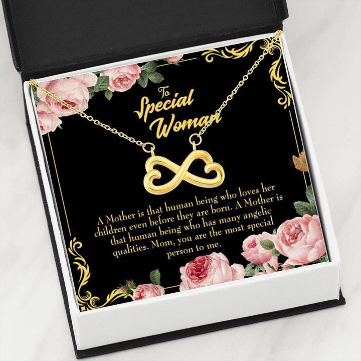 The Most Special Person In Me Infinity Heart Necklace Gift For Women