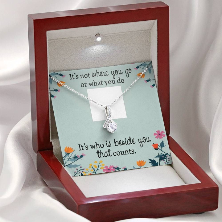 It's Not Where You Go Gift For Her Alluring Beauty Necklace