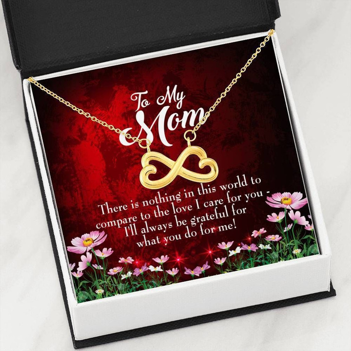 Infinity Heart Necklace Gift For Mom There Is Nothing