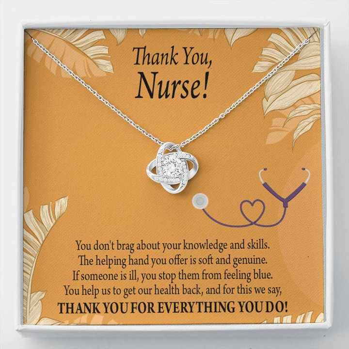 Love Knot Necklace Gift For Nurse You Help Us To Get Our Health Back