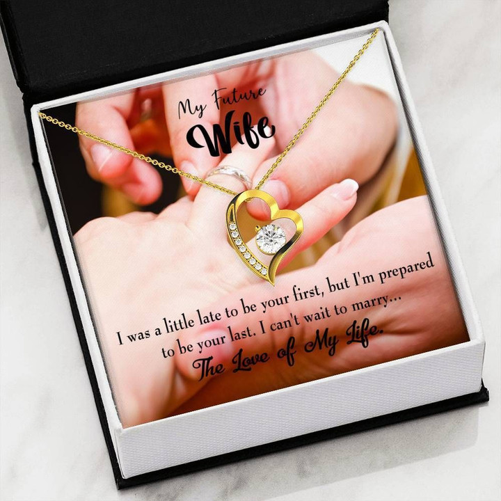 The Love Of My Life Gift For Wife 18K Gold Forever Love Necklace