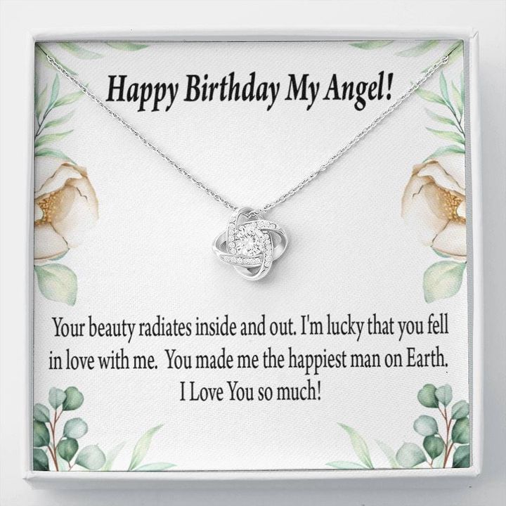 Love Knot Necklace Birthday Gift For Wife Your Beauty Radiates Inside And Out