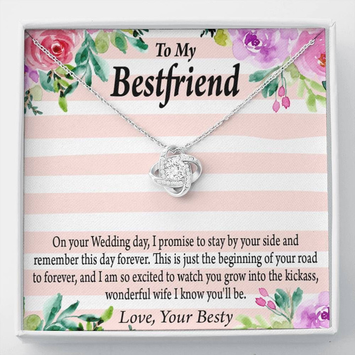 Love Knot Necklace Gift For Bestfriend Stay By Your Side