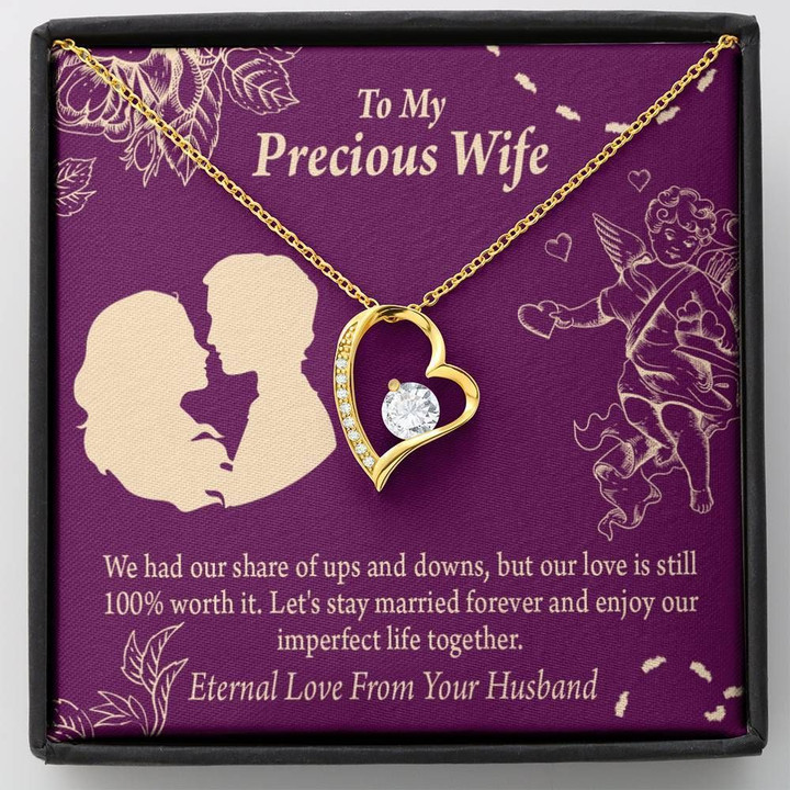 Our Love Is Still 100 Percent Worth It Gift For Wife Forever Love Necklace