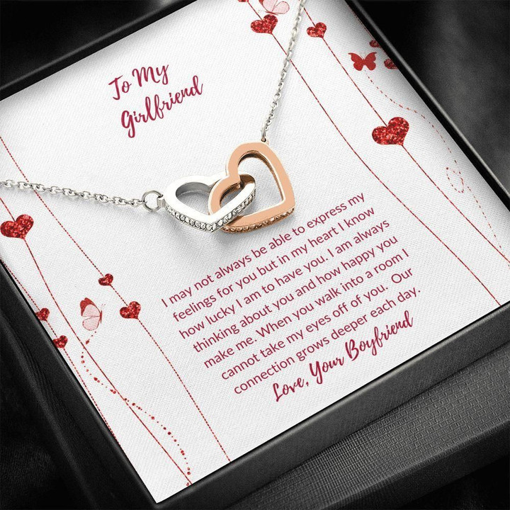 When You Walk Into My Life Interlocking Hearts Necklace Gift For Hers
