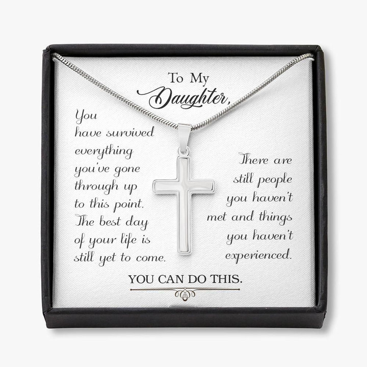 You Can Do This Cross Necklace Gift For Daughter