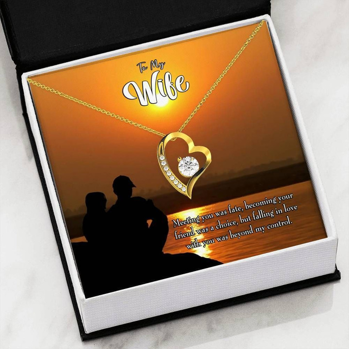 You Are My Fate Gift For Wife 18K Gold Forever Love Necklace