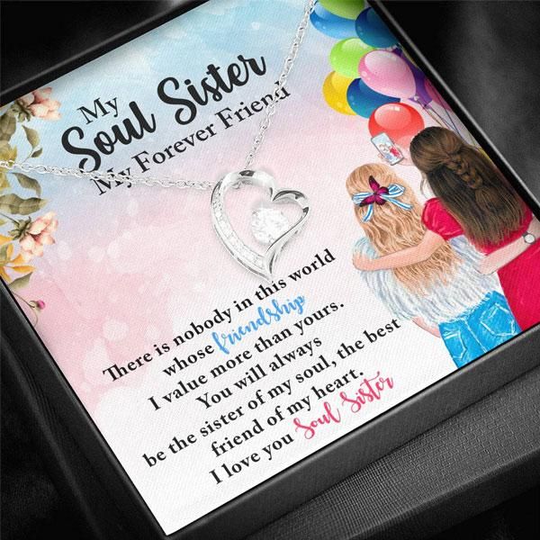 My Soul Sister My Forever Friend Forever Love Necklace