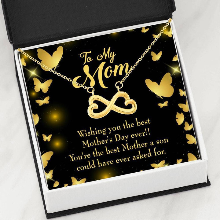 Infinity Heart Necklace Gift For Mom You're The Best