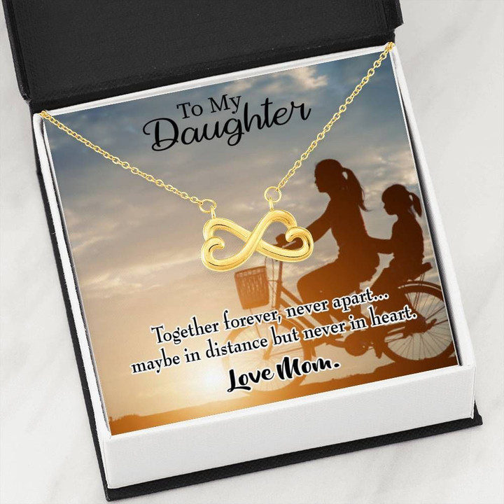 Together Forever Infinity Heart Necklace Mama Gift For Daughter