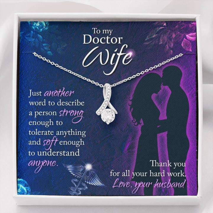Thank You For All Your Hard Worl Gift For Doctor Wife Alluring Beauty Necklace