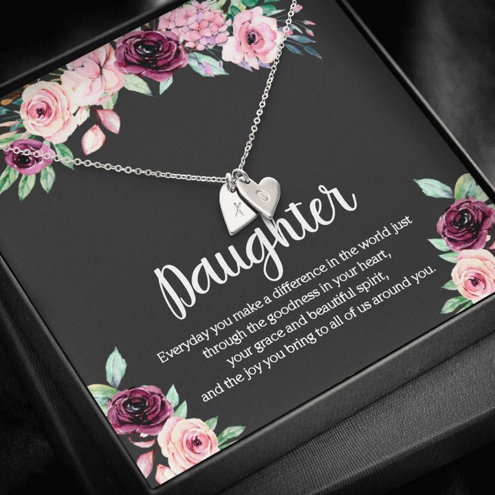 The Joy You Bring To All Of Us Around You Gift For Daughter Sweetest Hearts Necklace