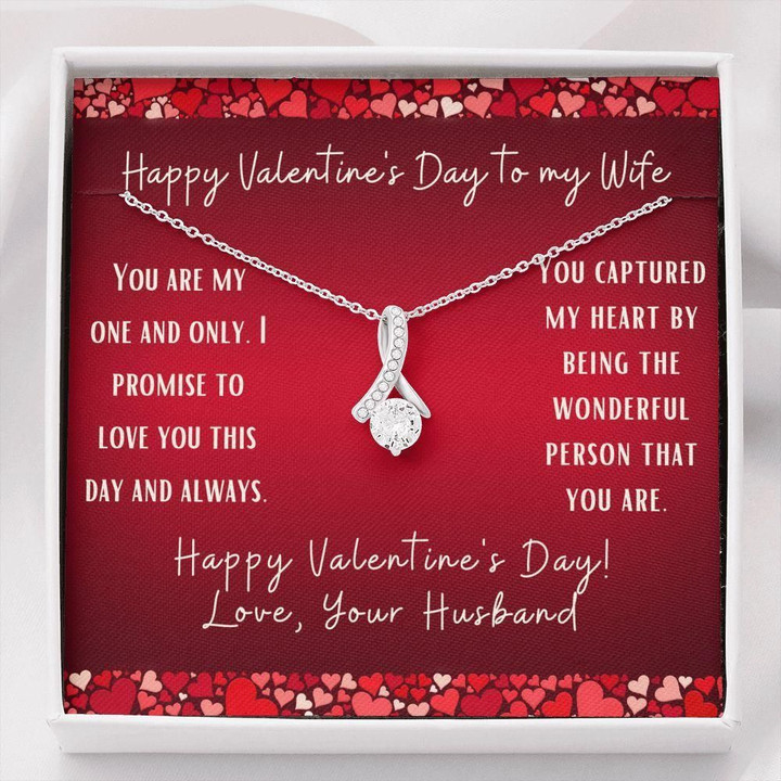 You Are My One And Only Gift For Wife Red Alluring Beauty Necklace