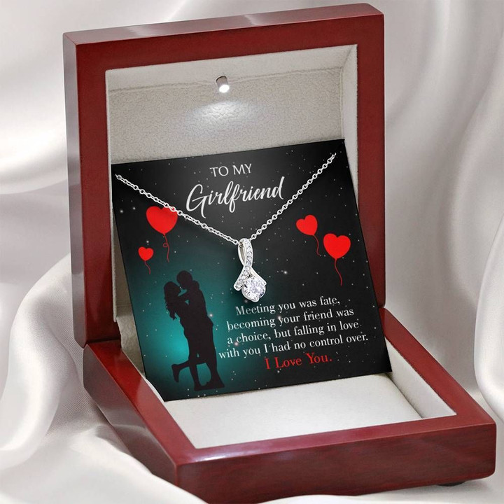 To My Girlfriend Fate Meeting Alluring Beauty Necklace With Gift Box