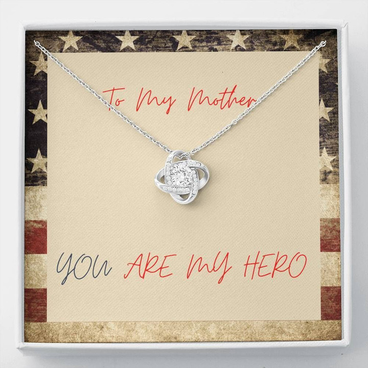 You Are My Hero Gift For Mom Love Knot Necklace
