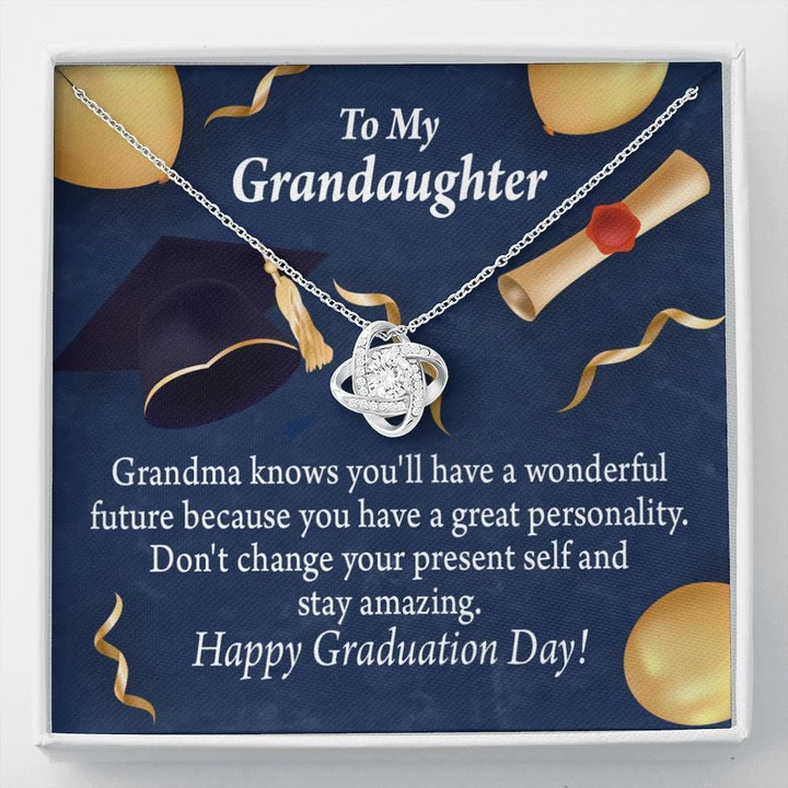 Love Knot Grandma Gift For Granddaughter Happy Graduation Day Balloons