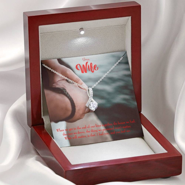 The End Of Our Lives Together Alluring Beauty Necklace Gift For Wife