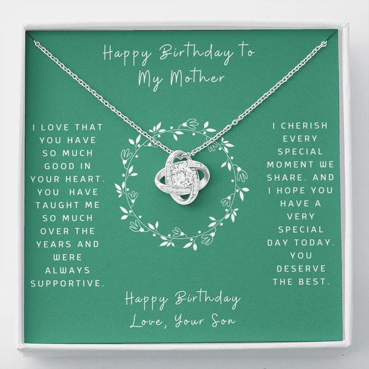 You Deserve The Best Gift For Mom Love Knot Necklace
