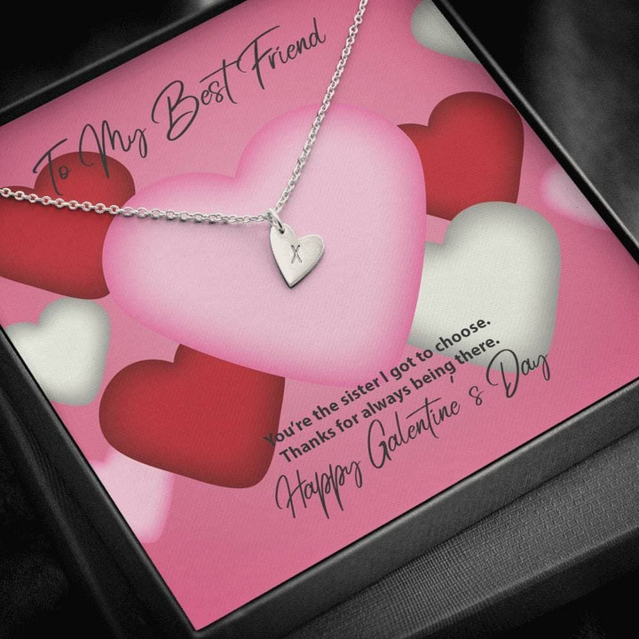 You Are The Sister I Got To Choose Gift For Bff Sweetest Hearts Necklace
