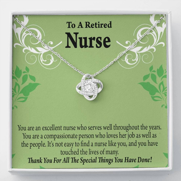 Love Knot Gift For Retired Nurse Thank For All The Special Things