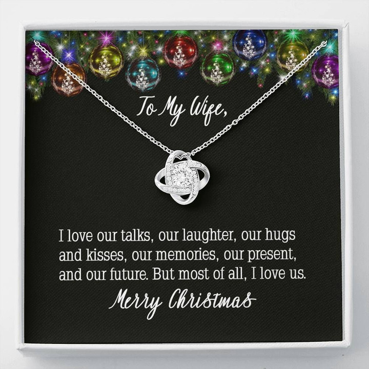 Love Knot Necklace Gift For Wife Our Laughter Our Hugs