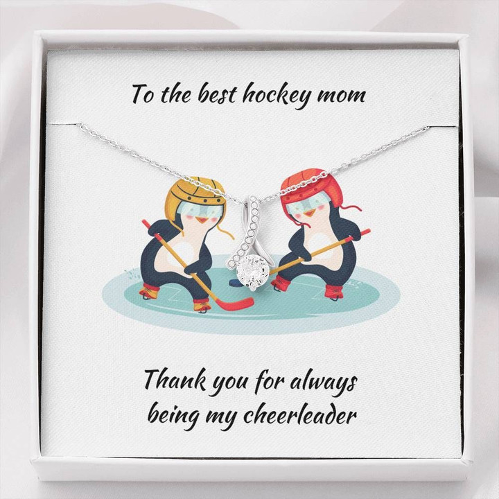 Thank You For Always Being My Cheerleader Gift For Hockey Mom Alluring Beauty Necklace
